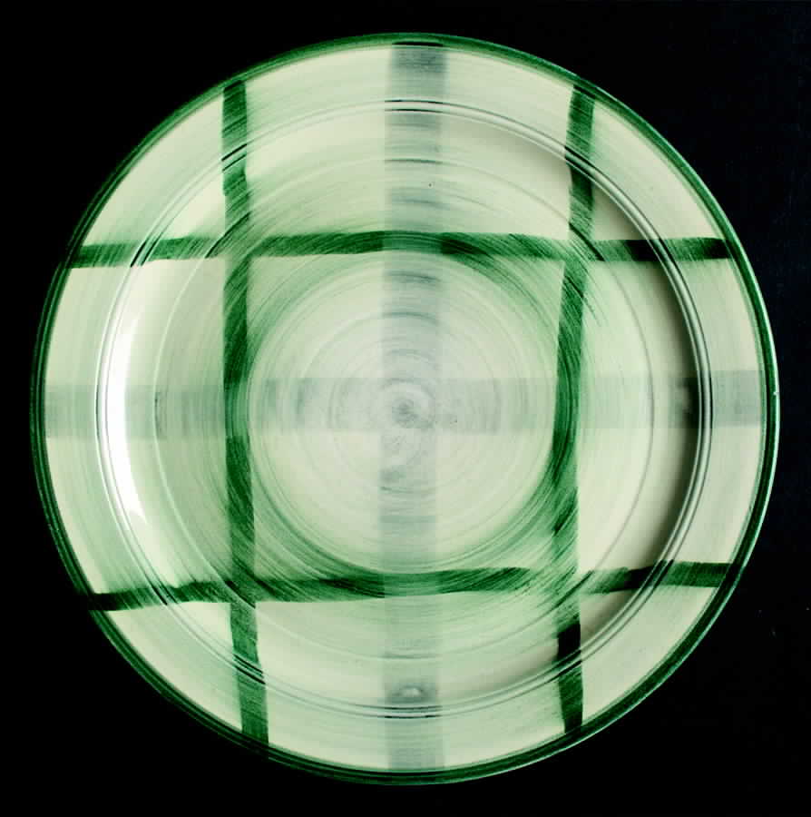 Organdie (Green) Luncheon Plate by Metlox - Poppytrail - Vernon-1