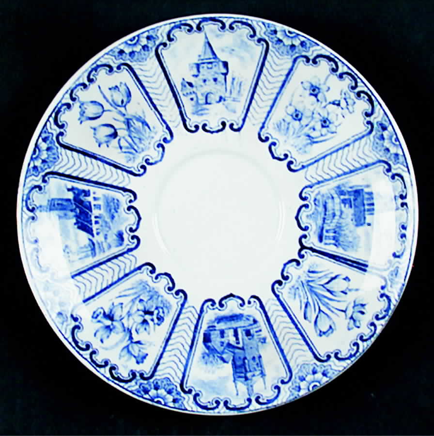 Old Dutch Saucer by Petrus Regout & Co-1