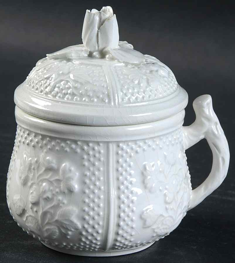 Musee Des Arts 2 Pc Pot de Creme w/Lid & Base by Mottahedeh-1