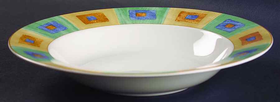 Parquet Large Rim Soup Bowl by Mikasa-1