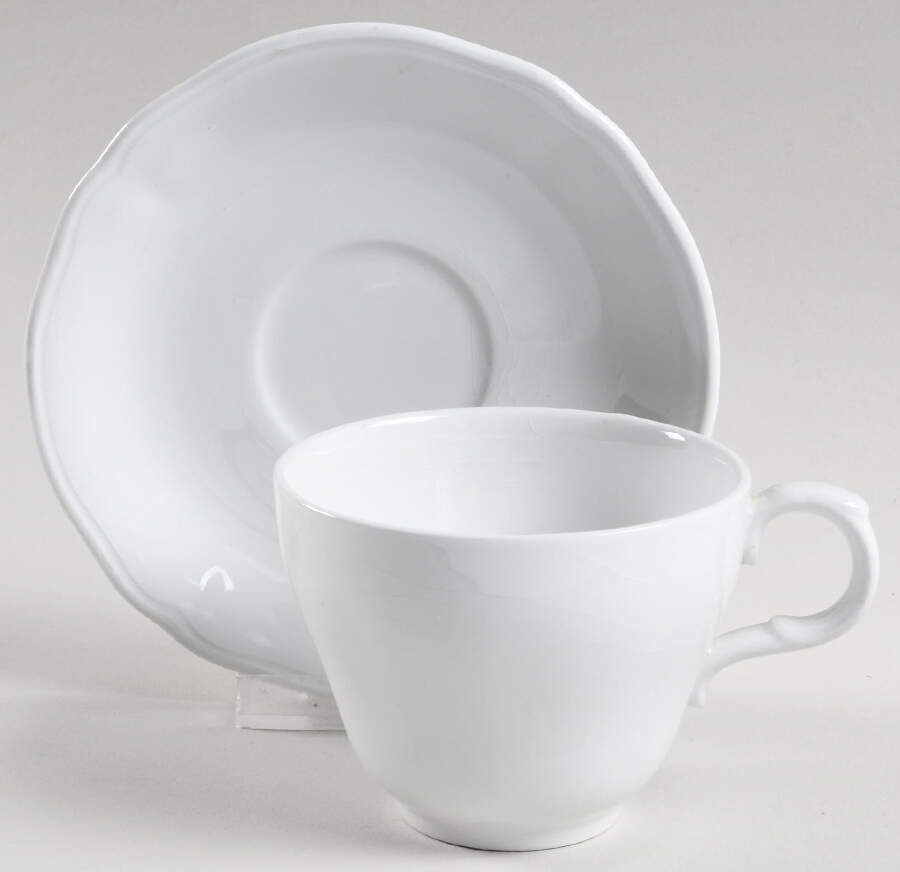 Medway Flat Cup & Saucer Set by Alfred Meakin-1