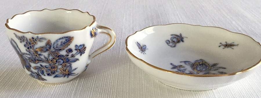 MSS89 Fruit/Dessert (Sauce) Bowl by Meissen (Germany)-1