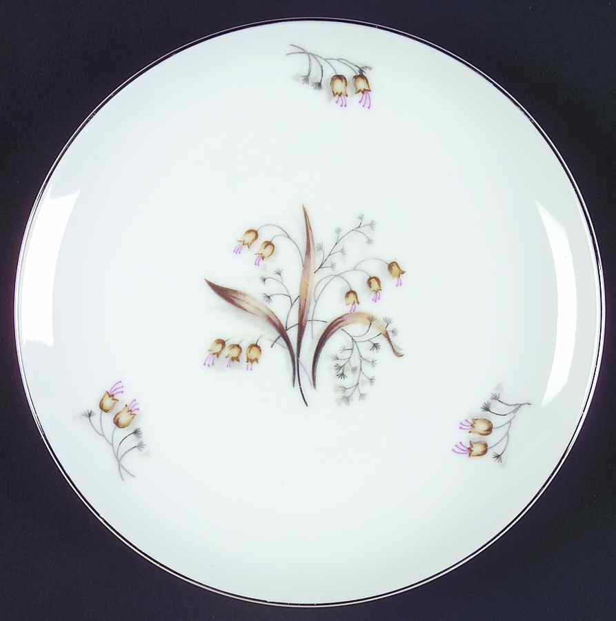 Lily of The Valley Bread & Butter Plate by Meito-1