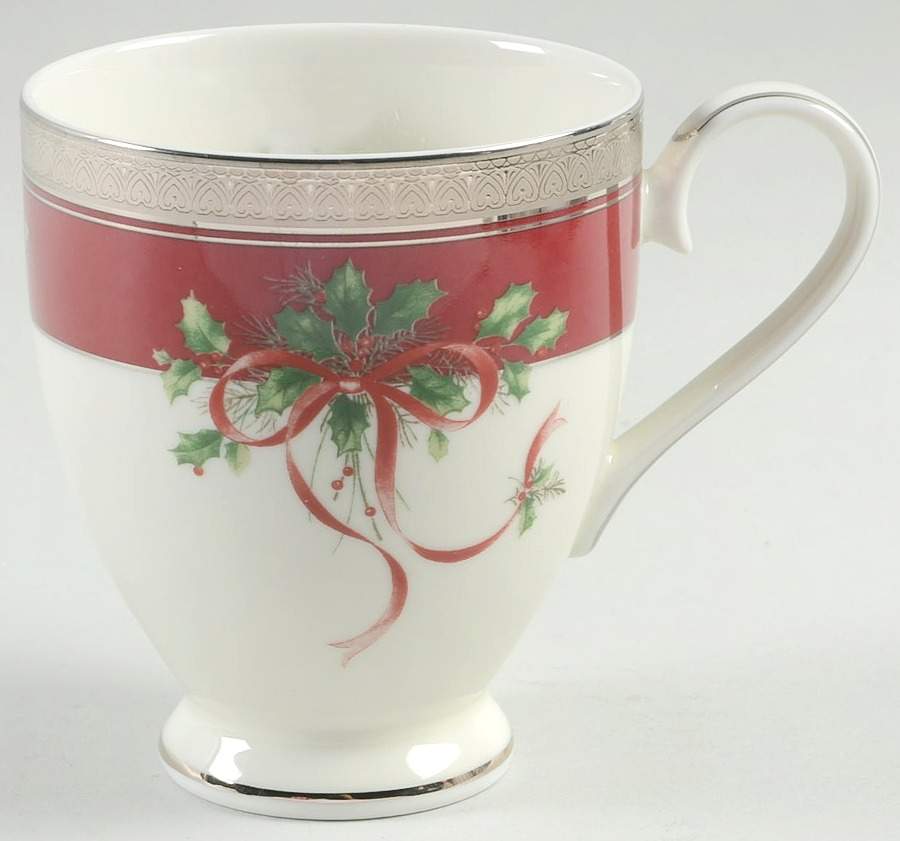 Palatial Holly Platinum Mug by Mikasa-1