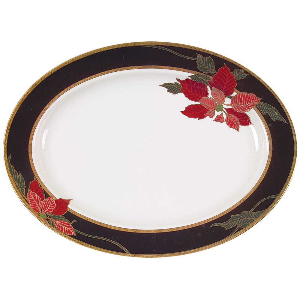 Christmas Eve 15" Oval Serving Platter by Mikasa-1