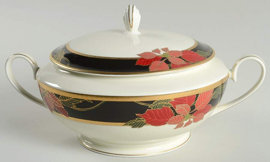 Christmas Eve Round Covered Vegetable by Mikasa-1