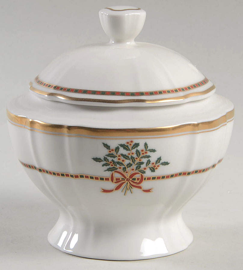 Christmas Garden Sugar Bowl & Lid by Mikasa-1