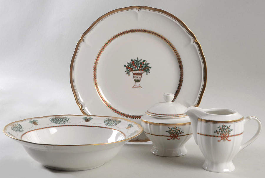 Christmas Garden 5 Piece Hostess Set by Mikasa-1