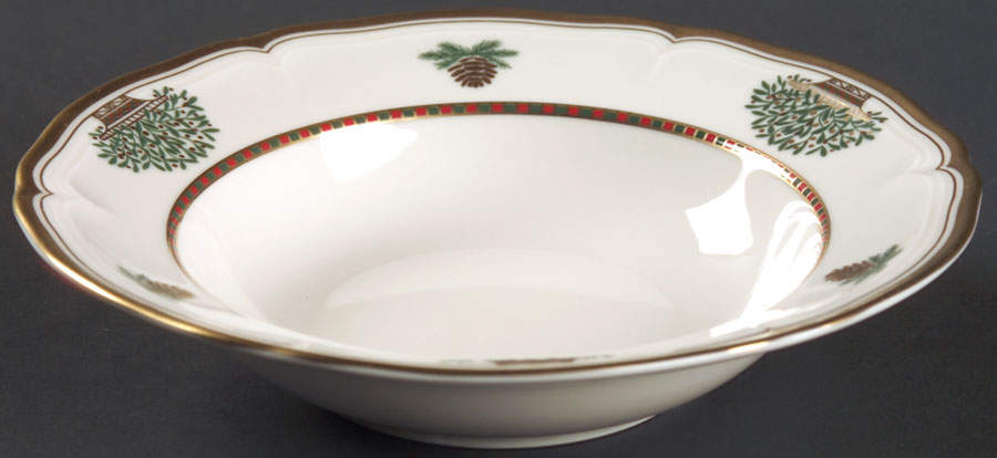 Christmas Garden Rim Fruit/Dessert (Sauce) Bowl by Mikasa-1
