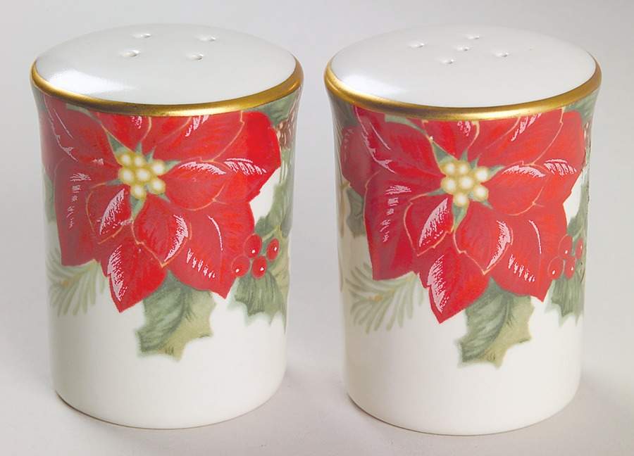 Holiday Bloom Salt & Pepper Set by Mikasa-1