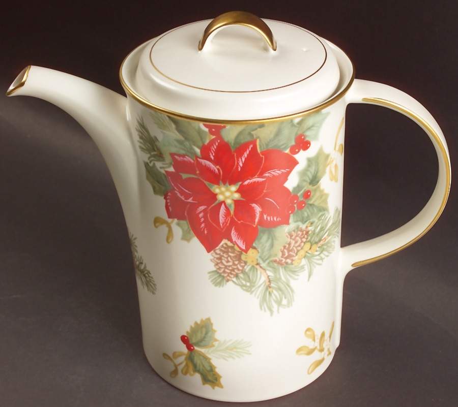 Holiday Bloom Coffee Pot & Lid by Mikasa-1