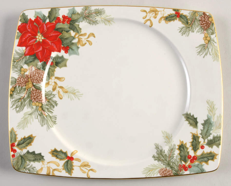 Holiday Bloom Dinner Plate by Mikasa-1