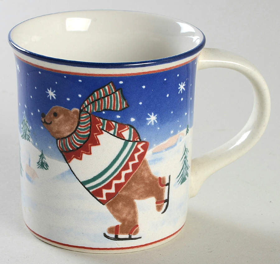 Skating Bears Mug by Mikasa-1