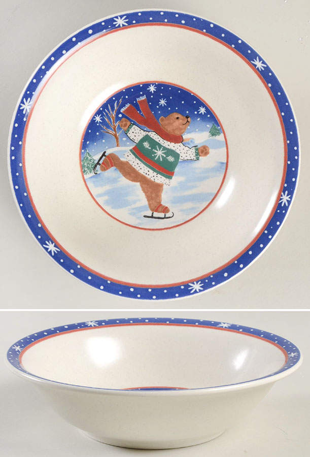 Skating Bears Individual Ice Cream Dish by Mikasa-1