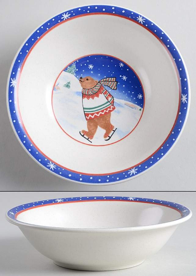 Skating Bears Individual Ice Cream Dish by Mikasa-1