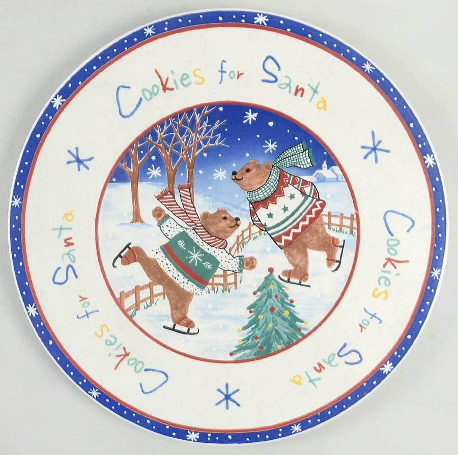 Skating Bears Service Plate (Charger) by Mikasa-1