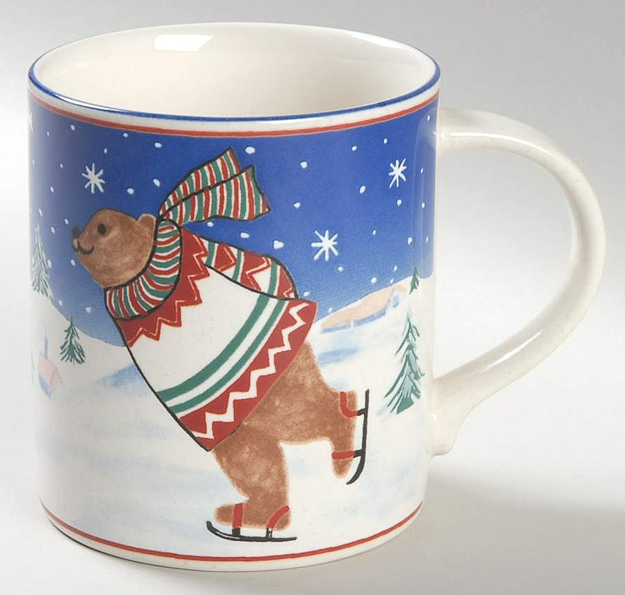 Skating Bears Mug by Mikasa-1