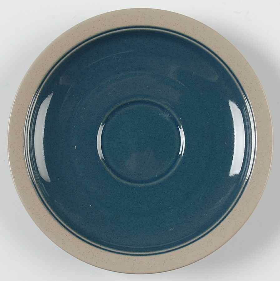 Stone Craft Blue Saucer by Mikasa-1
