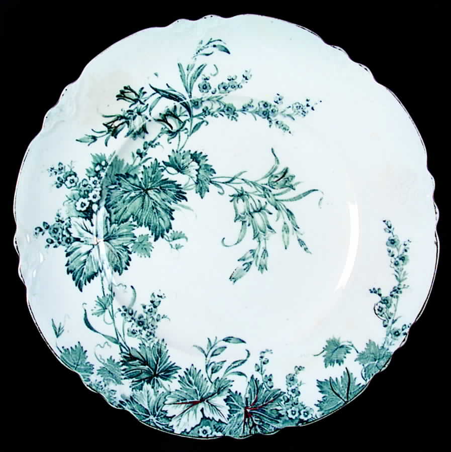 Harvest Blue Green Luncheon Plate by Alfred Meakin-1