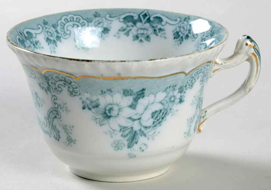 Bombay Blue Green (Scalloped) Flat Cup by John Maddock & Sons-1