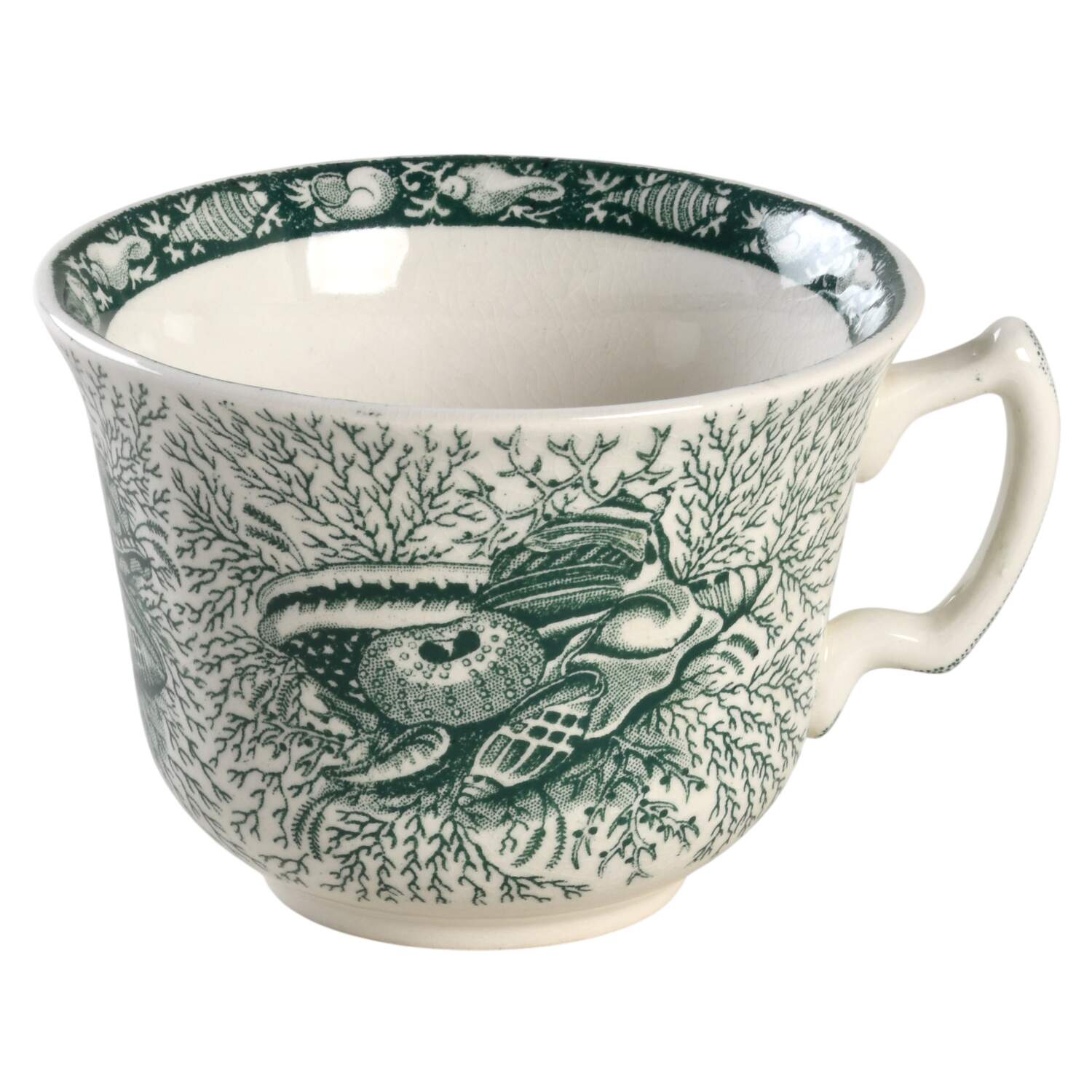 Torquay Green (No Trim) Flat Cup by Mottahedeh-1