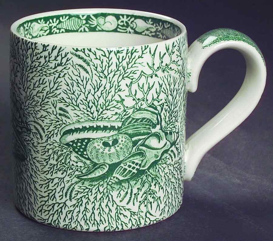 Torquay Green (No Trim) Mug by Mottahedeh-1