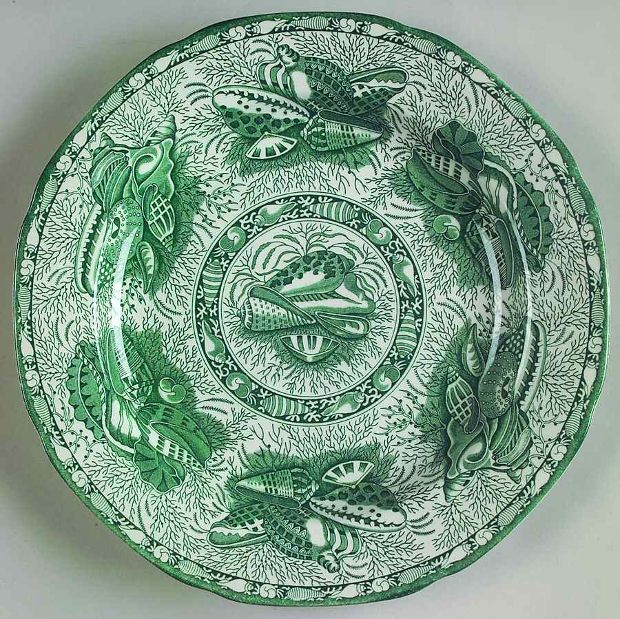 Torquay Green (No Trim) Salad/Dessert Plate by Mottahedeh-1