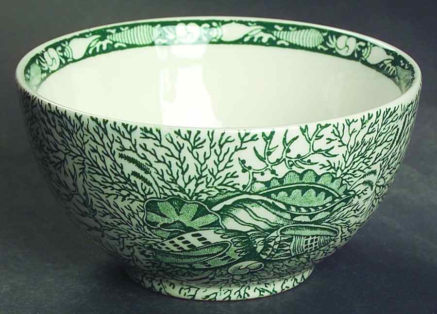 Torquay Green (No Trim) Open Sugar Bowl by Mottahedeh-1