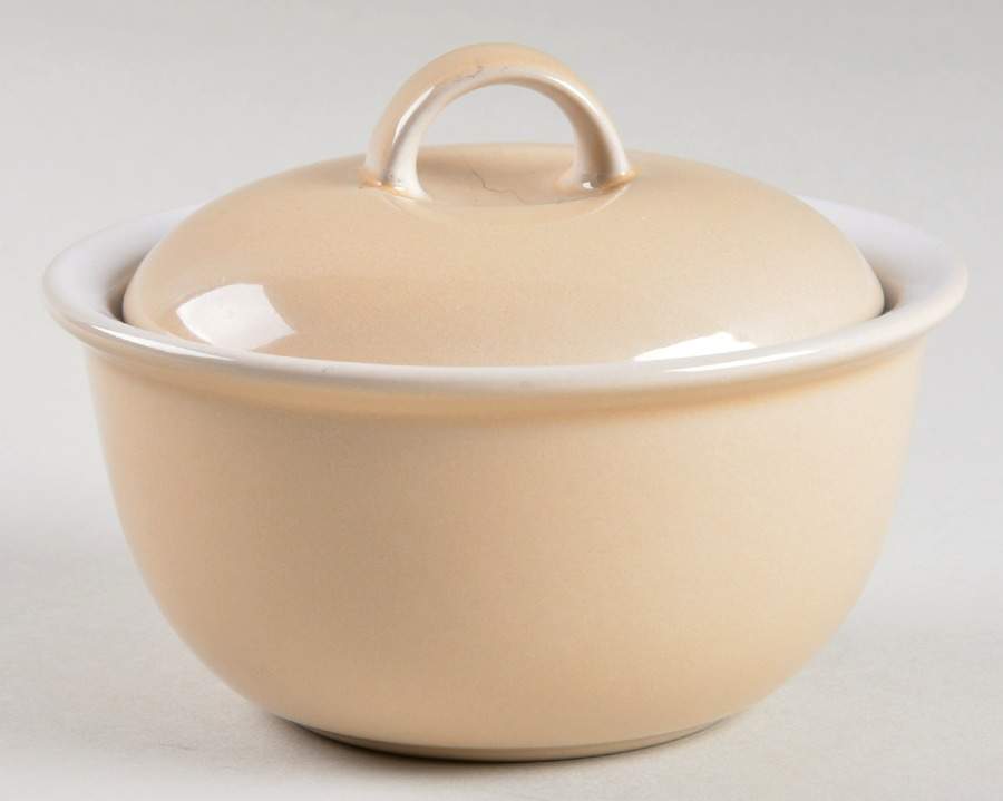 Stoneworks Orange Sugar Bowl & Lid by Mikasa-1