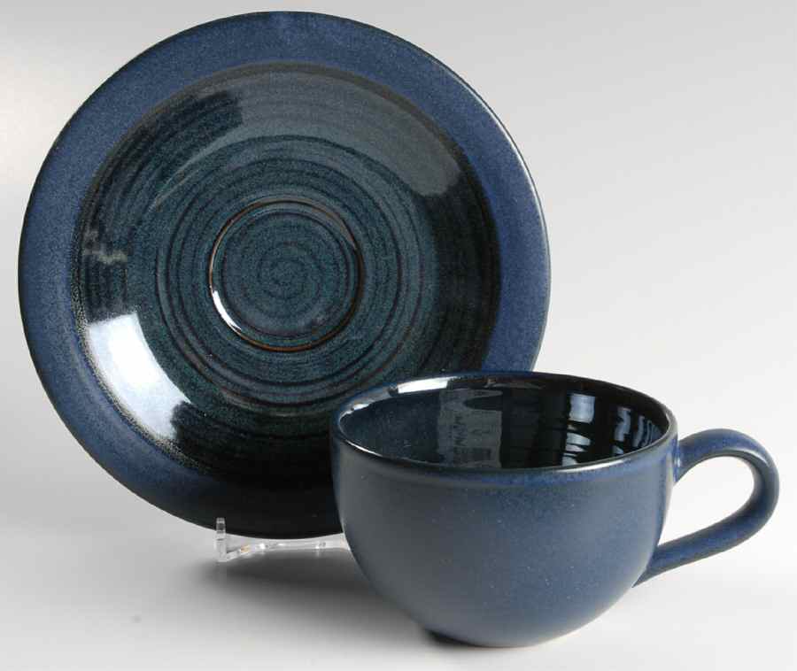 Blue Bayou Flat Cup & Saucer Set by Mikasa-1