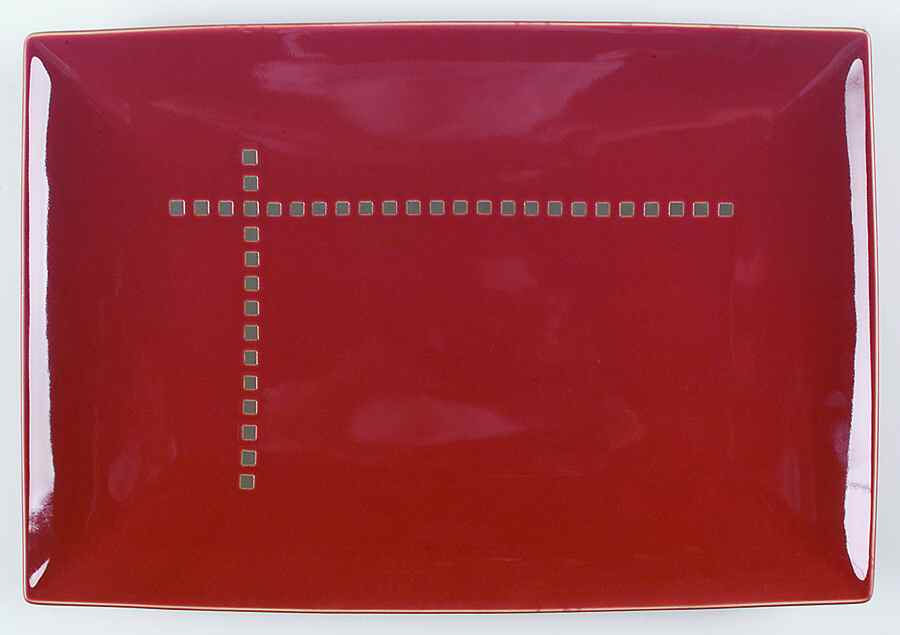 Viewpoint Terra Cotta 16" Rectangular Serving Platter by Mikasa-1