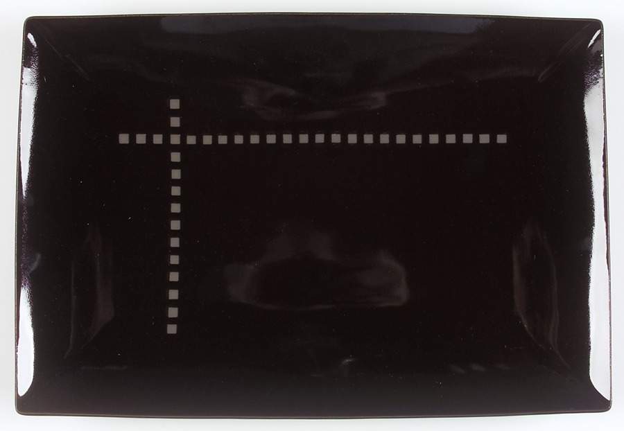 Viewpoint Black 16" Rectangular Serving Platter by Mikasa-1