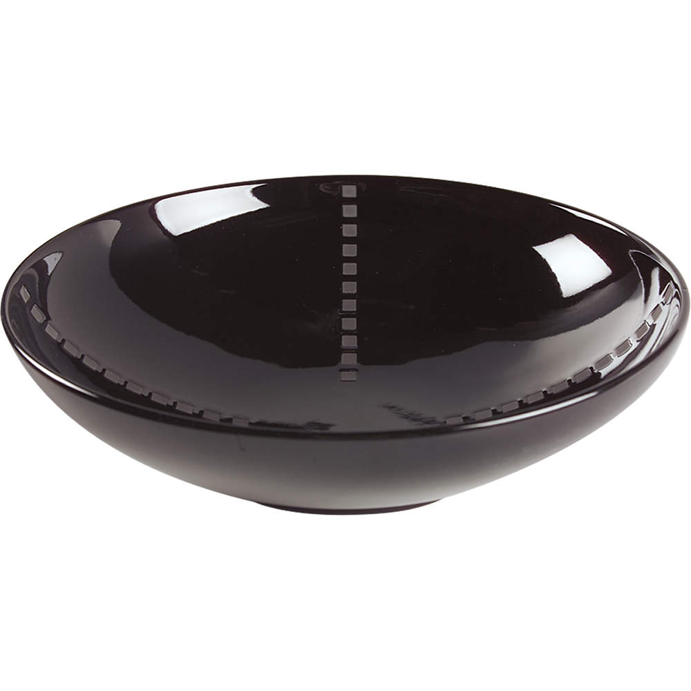 Viewpoint Black 11" Round Vegetable Bowl by Mikasa-1