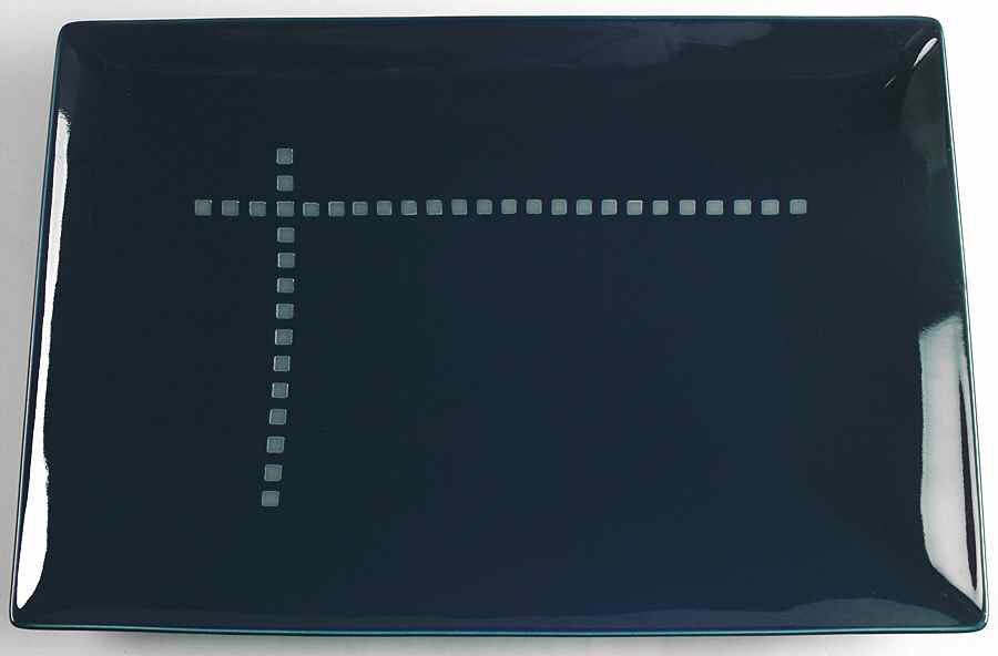 Viewpoint Navy 16" Rectangular Serving Platter by Mikasa-1