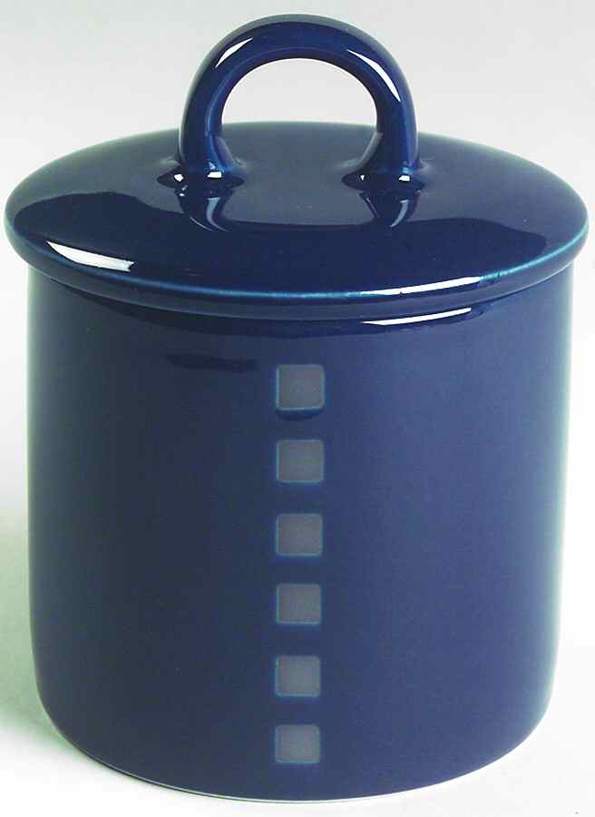 Viewpoint Navy Sugar Bowl & Lid by Mikasa-1