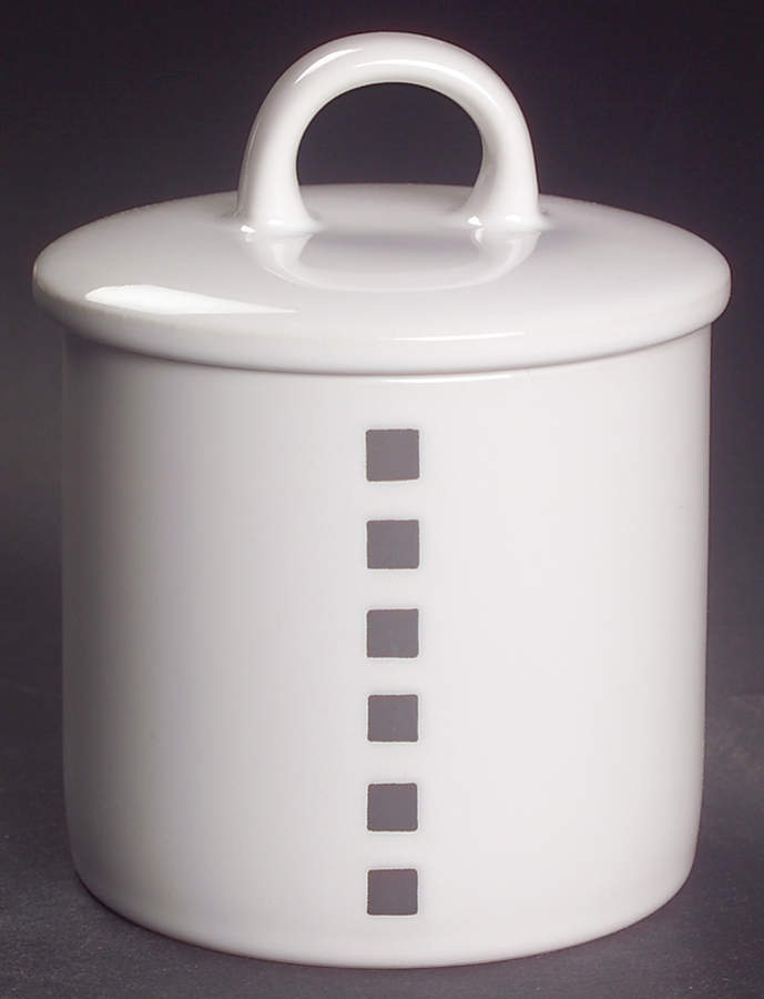 Viewpoint White Sugar Bowl & Lid by Mikasa-1