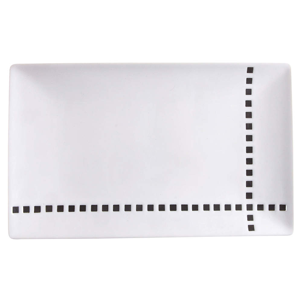 Viewpoint White 11" Rectangular Serving Platter by Mikasa-1