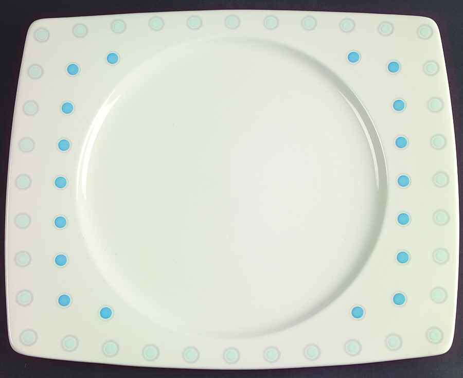 Dot Com Blue Dinner Plate by Mikasa-1