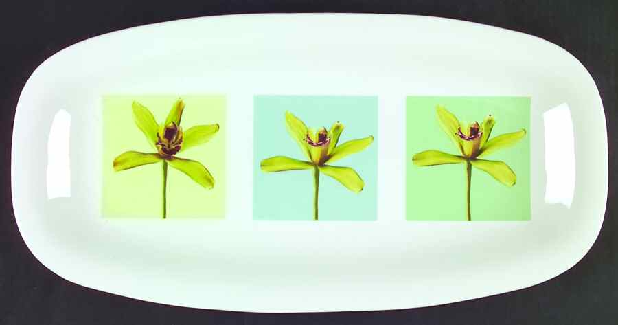 Orchid Show 18" Rectangular Tray by Mikasa-1
