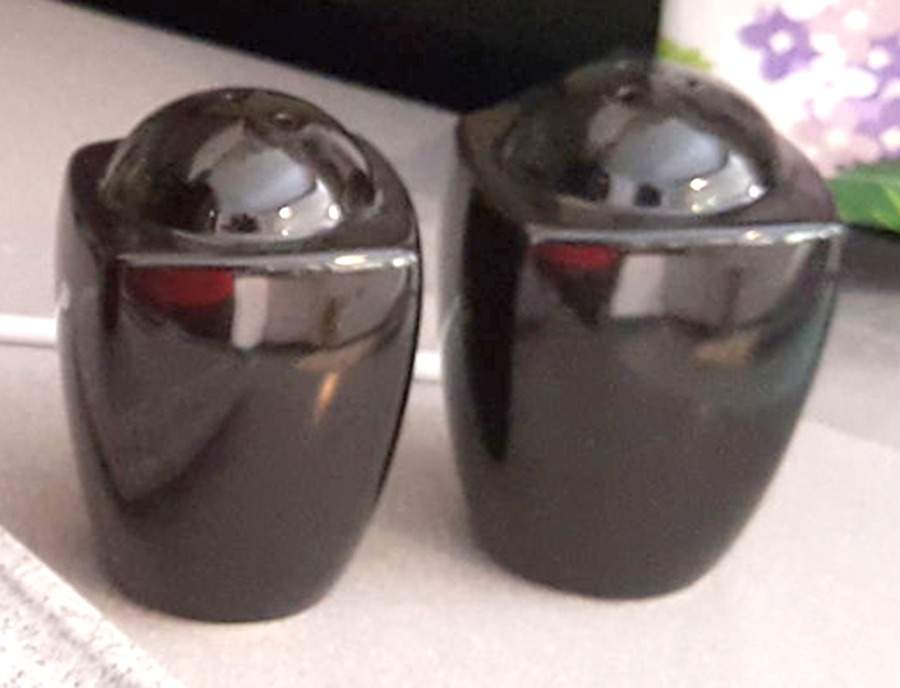 Monument Black Salt & Pepper Set by Mikasa-1