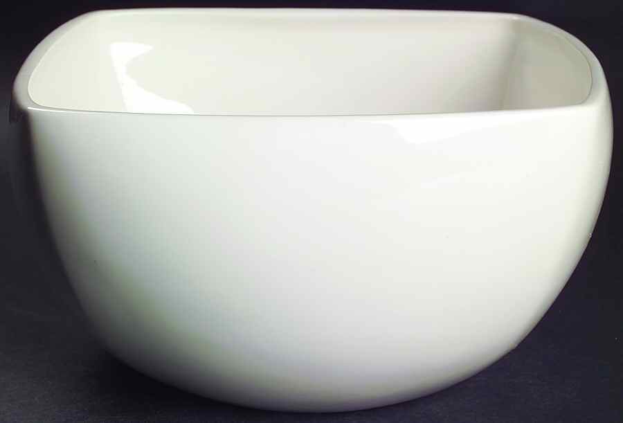 Monument White 10" Square Salad Serving Bowl by Mikasa-1