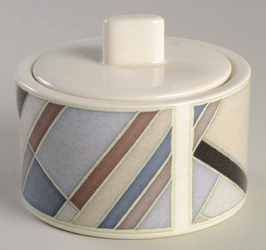 Metropole Sugar Bowl & Lid by Mikasa-1