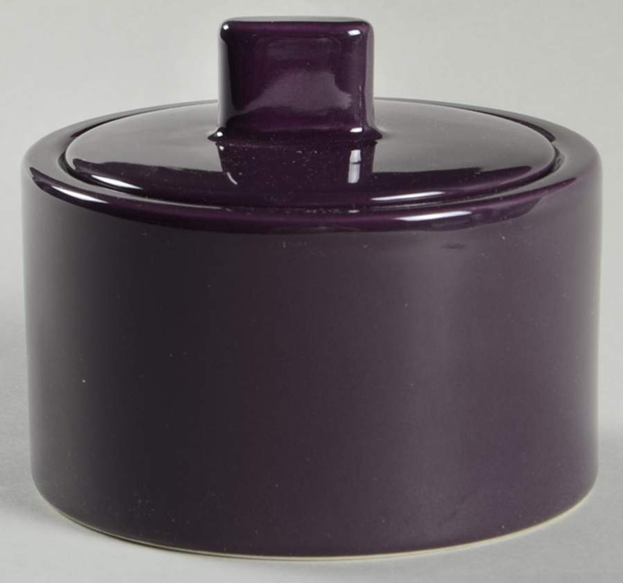 Palette Aubergine Sugar Bowl & Lid by Mikasa-1