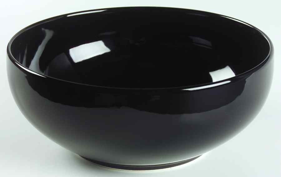 Palette Black 8" Round Vegetable Bowl by Mikasa-1