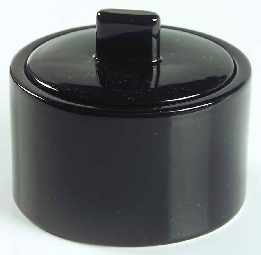 Palette Black Sugar Bowl & Lid by Mikasa-1