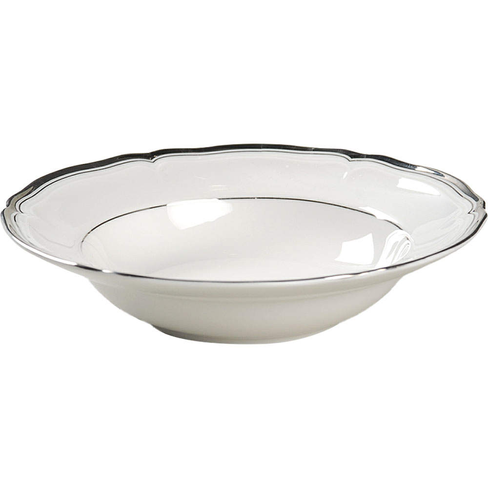 Hyde Park Platinum Rim Fruit/Dessert (Sauce) Bowl by Mikasa-1