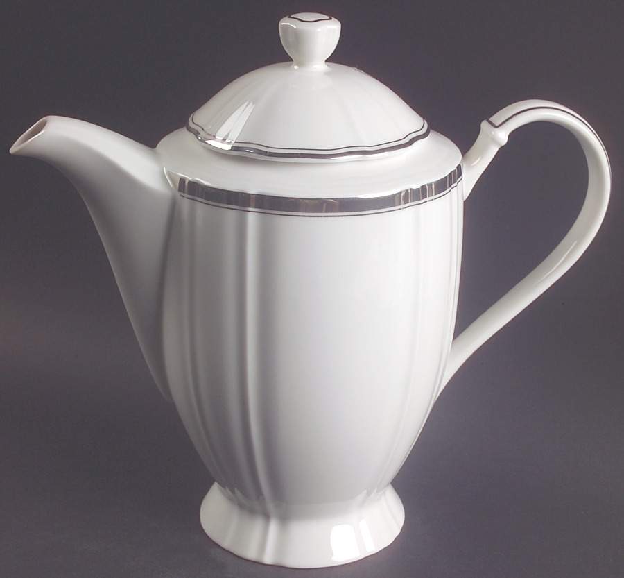 Hyde Park Platinum Coffee Pot & Lid by Mikasa-1
