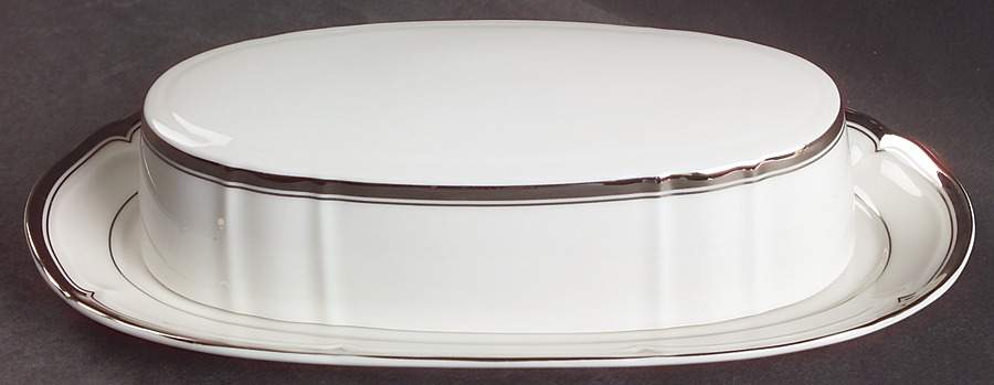 Hyde Park Platinum 1/4 Lb Covered Butter by Mikasa-1