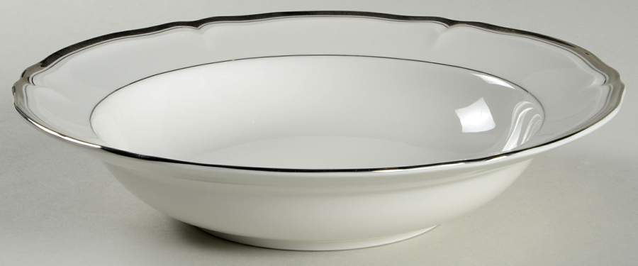 Hyde Park Platinum Large Rim Soup Bowl by Mikasa-1