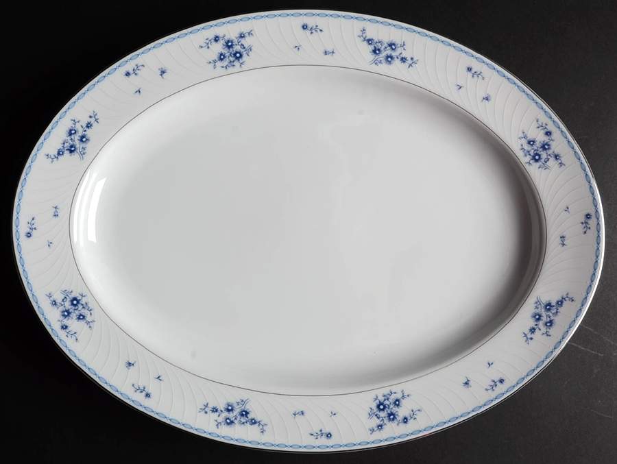 Breath of Spring 15" Oval Serving Platter by Mikasa-1